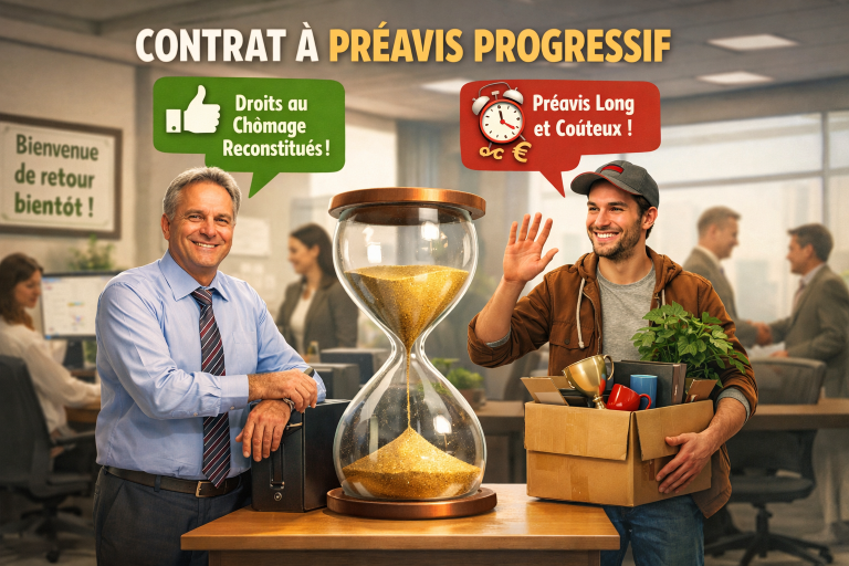 Le contrat de travail à préavis progressif